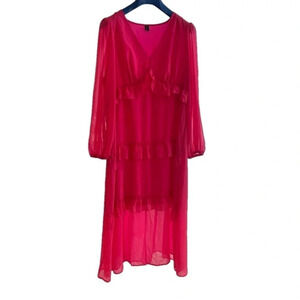 SHEIN Prive Plus Lantern Sleeve Top